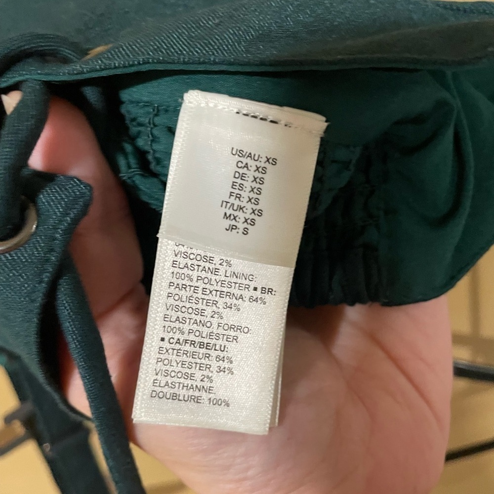 NWT The Drop Elegant Teal Corset Crop Top - Picture 9 of 13
